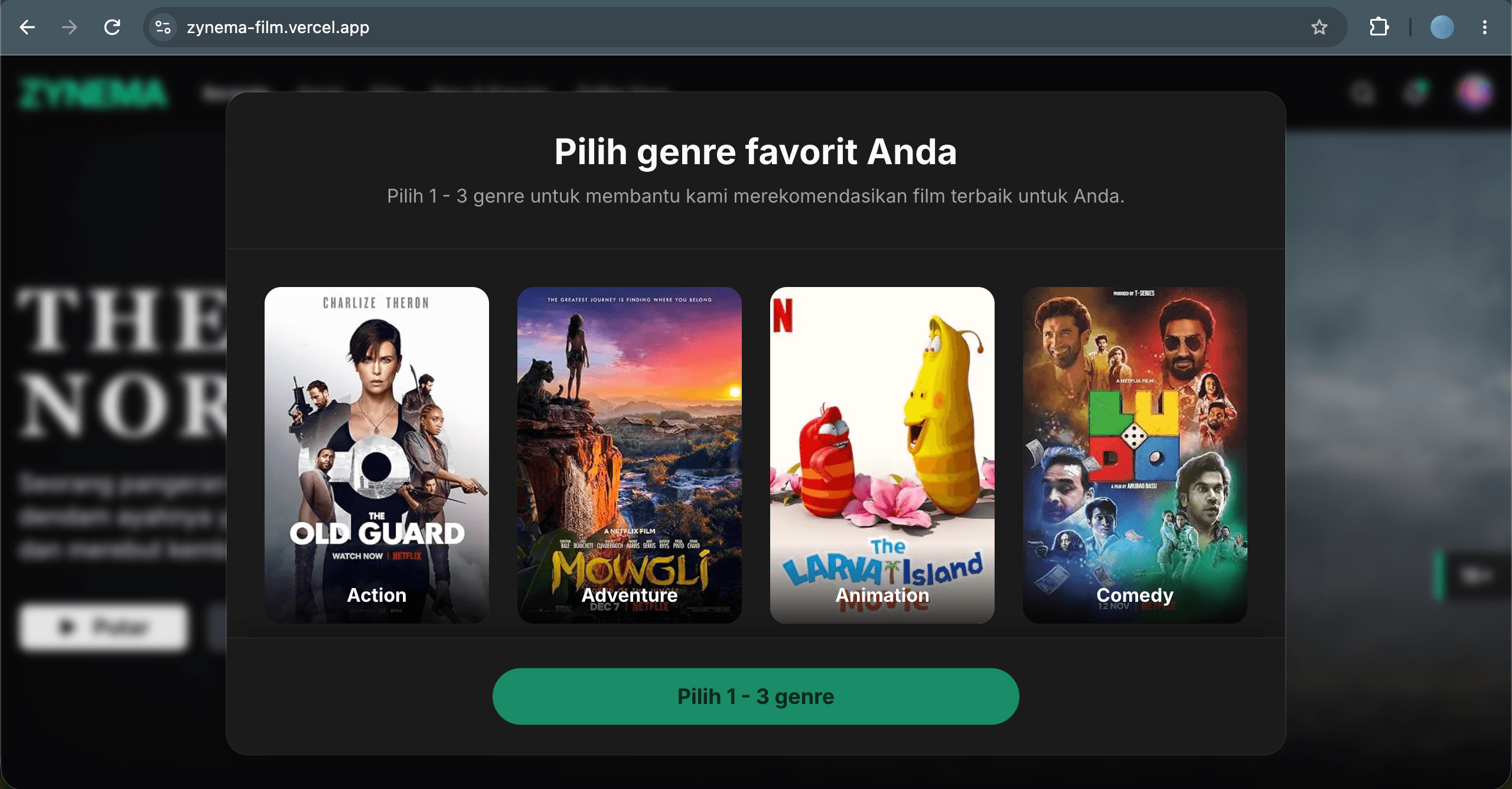 Zynema: AI Film Recommendation